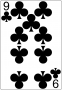 Euchre 9 of Clubs