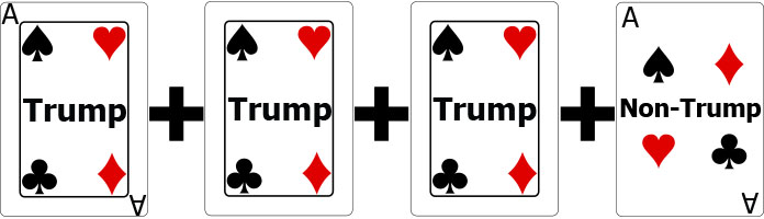 Three Trump with Ace