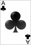 Euchre Ace of Clubs