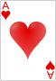Euchre Ace of Hearts