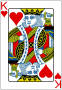 Euchre King of Hearts